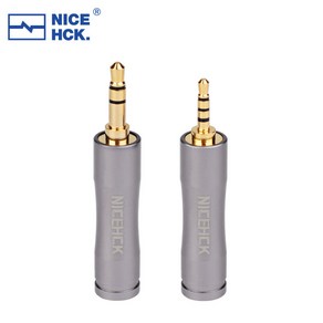 NiceHCK-HIFI 이어폰 어댑터 플매트 4.4mm 암-3.5mm 2.5mm 수 와이어 커넥터 금도금 오디오 잭 이어버드, 01 1pcs 4.4mm to 3.5mm, 1) 1pcs 4.4mm to 3.5mm