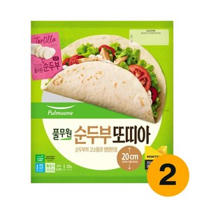 풀무원 순두부 또띠아, 225mg, 2개