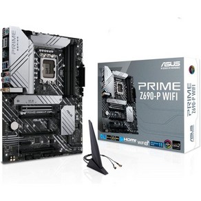 ASUS Prime Z690-P WiFi LGA1700인텔 12세대 ATX 마더보드PCIE 5.0 DDR5 141 파워 스테이지 3X M.2 6 BT v5.2 2.5Gb