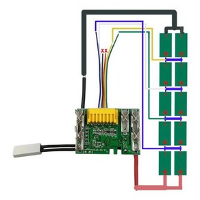 BL1830 리튬 이온 배터리 PCB 보호 회로 기판 마키타 18V 3 6 9Ah 구리 클래드 라미네이트 전동 공구 부품, 1개, T01-PCB