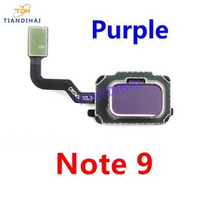 [호환]삼성 갤럭시 노트 9 용 지문 센서 플렉스 케이블 9 SM-N960F 터치 ID 교체, 01 Note 9 Puple