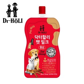 닥터할리 펫밀크 200ml 홍삼 강아지/고양이 겸용, 1개