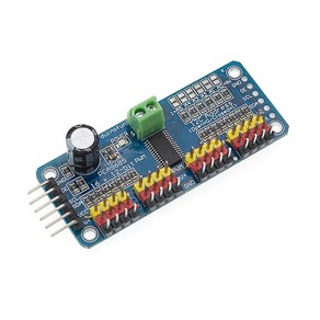 PCA9685 16 채널 12 비트 PWM 서보 모터 드라이버 I2C 모듈, 커넥터 납땜, 1개