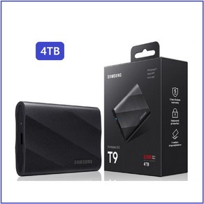 삼성전자 삼성 공식인증 포터블 외장SSD T9 블랙 Z1, 4TB