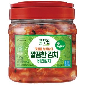 풀무원 깔끔한 김치 (비건) PET 1.2kg, 1개