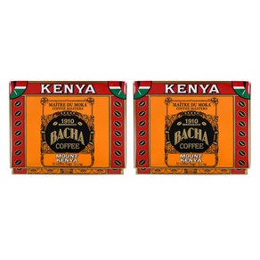 BACHA COFFEE 마운트 케냐 커피 기프트박스, 12개입, 2개