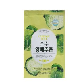 황토마을 국내산100% 순수 양배추즙 100ml 100포, 100개