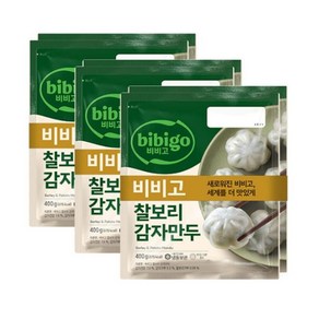 CJ제일제당 비비고 찰보리 감자만두 400g [6개]