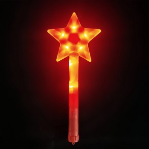 LED 콘서트 파티 학예회 응원봉, 별, 1개, 레드