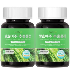 발효 여주 추출물 정 국내산 식약처 HACCP 인증 돼지감자 모로오렌지 추출분말 함유, 2개, 60정, 60정