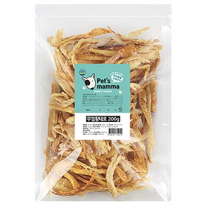 펫츠맘마 반려동물 국내산 수제간식, 무염황태포, 200g, 1개