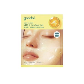 [new!] 구달 청귤 비타C 히알루론 수딩 겔 마스크 (본사정품!) 피부 열감 쿨링 탄력 겔마스크팩 goodal VITA C GEL MASK PACK, 1개, 5개입
