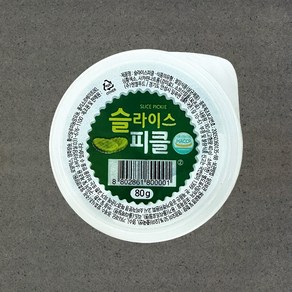 지케이푸드 G.엔엘푸드 슬라이스 일회용피클 80g 오이피클 피자 파스타