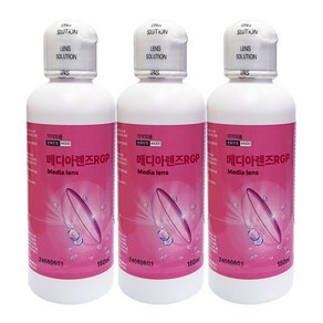 메디렌즈 RGP 150ml 하드렌즈/드림렌즈 다목적용액, 3개