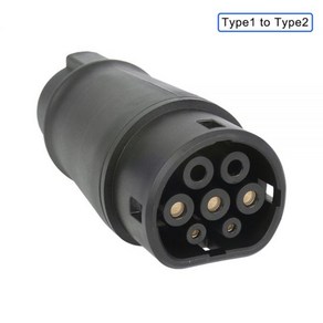 전기차충전기 전기 자동차 충전 커넥터 32A 타입 1-2 표준 EV 충전기 어댑터 휴대용, 1개