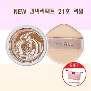 티니올 최신상 오로라에디션 견미리팩트 NEW 디 오리지널 크리미 팩트 견미리쿠션 +파우치증정, 1개, 21호리필+파우치