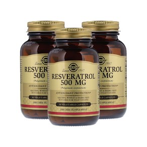 솔가 [3개 SET] 레스베라트롤 500mg 30정 (베지켑슐)Solga Resveatol 30 vege caps, 3개