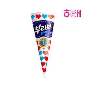 해태 부라보콘 바닐라/초코청크/피스타치오 콘 아이스크림, 24개, 140ml