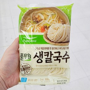 캔디사은품 + 풀무원 생칼국수, 1개, 550g