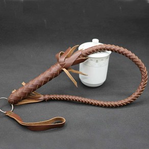 승마 가죽 채찍 말 훈련 도구 라이딩 브라운 전문가용 트레이닝, 70cm 갈색 소가죽 채찍, 3. 70cm 갈색 소가죽 채찍
