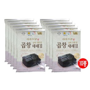 [해남미소] 형제수산 살짝구운 곱창재래김(5매) - [-:국산], 1개