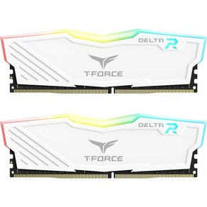 TEAMGROUP TForce Delta RGB DDR4 64GB 2x32GB 3600MHz PC428800 CL18 데스크탑 게이밍 메모리 모듈 램 화이트 TF4D464G36