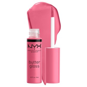 NYX PROFESSIONAL MAKEUP Butte Gloss Non-Sticky Lip Gloss - Vanilla Ceam Pie (Mauve), 1개, 8ml