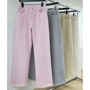 예담 봄 가을 다리길어보이는 워싱 면스판 스트레이트 일자핏 예쁜 바지