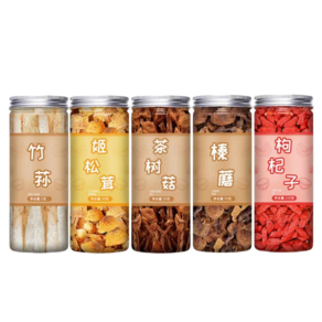 HONA국제 중국 운남 야생 자연산 건버섯 망태버섯5g+신령버섯30g+버들송이30g+개암버섯70g+구기자150g 5종세트, 1개