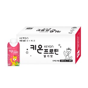 함소아 키온 프로틴 어린이 단백질 음료, 200ml, 18개, 딸기