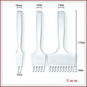 다이아몬드치즐 다이아몬드 목타 가죽 타공 치즐 2+5+10날 세트