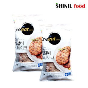 신일푸드(CJ제일제당)떡갈비스테이크 1kg x 2봉, 2개