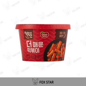 동원에프앤비 떡볶이의신 더매운 컵떡볶이, 4개, 160g