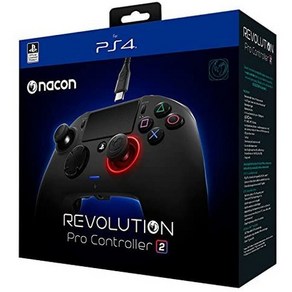 일본직발송 1. NACON GAMING NACON REVOLUTION PRO CONTROLLER 2 PS4 PC - 나콘 레볼루션 프로 컨트롤러 2, One Size, One Colo