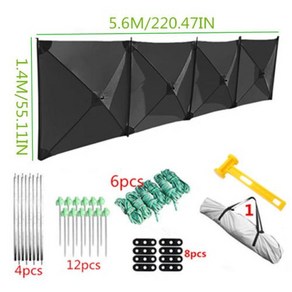 차광막 차양막 햇빛가리개 그늘막 접이식 야외 캠핑 방풍 실드 쉘터 넓은 영역 텐트 장비, 1) Black