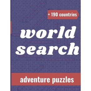 Wold Seach Adventue Puzzles: Wold Seach. Moe Than 190 Counties And Capitals To Discove With... Papeback, Independently Published, English, 9798711795179