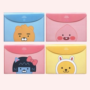 카카오프렌즈 1800 리틀 프렌즈 봉투 파일 / 화일 귀여운 캐릭터 라이언 어피치, 네오