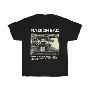 Radiohead 티셔츠 남성 패션 여름 코튼 키즈 힙합 탑스 북극 원숭이 티셔츠 여성 록 보이 Camisetas Hombe