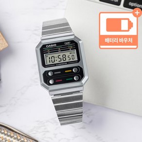 CASIO 카시오 빈티지 레트로 프리버클시계 A100WE-1A