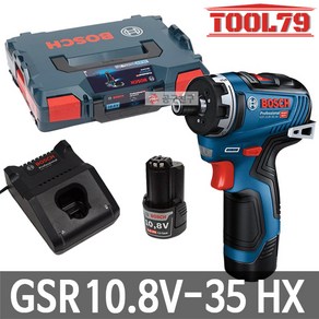 보쉬 GSR10.8V35HX 충전드릴드라이버 3.0Ah배터리2개, 1개