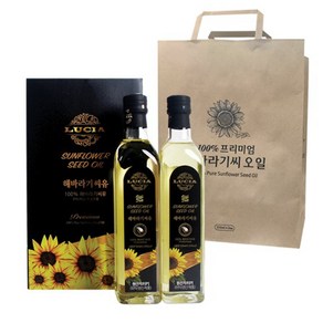 루시아 프리미엄 해바라기씨유 선물세트 500ml 2병