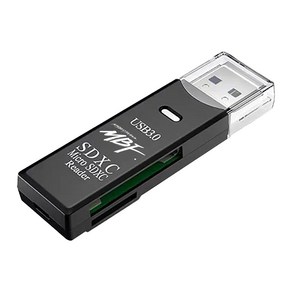 USB3.0 블랙박스 SD카드 멀티 카드리더기 블랙 MBF-U3CR-BK, 상세내용표시, 1개