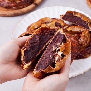 [부산맛집 아델라7]지리산 함양팥가득 페스츄리 단팥빵 해운대 동백빵, 6개, 160g