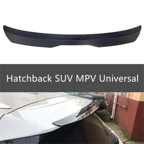 리어 스포일러 호환 루프 테일 SUV 2 박스 윙 스틱온 트렁크 적응, 1) Matte Black