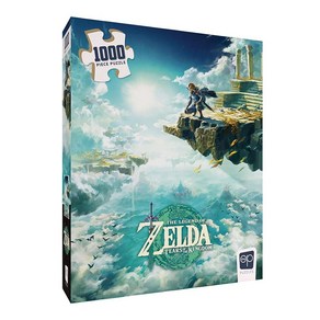 USAOPOLY 젤다의 전설 왕국의 눈물 1000피스 직소 퍼즐  비디오 게임의 링크가 특징인 수집용 공식 라이선스 닌텐도 상품, 1개