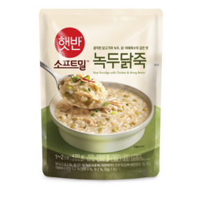 비비고 녹두닭죽, 420g, 1개