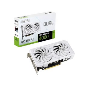 ASUS DUAL 지포스 RTX 4060 O8G EVO OC D6 8GB White 인텍앤컴퍼니