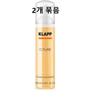 클랍 KLAPP 스킨 케어 C 퓨어 폼 클렌저 200ml x 2개입, 2개