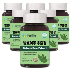 윌케어 발효여주 추출정 국내산 600mg x 60정, 36g, 6개