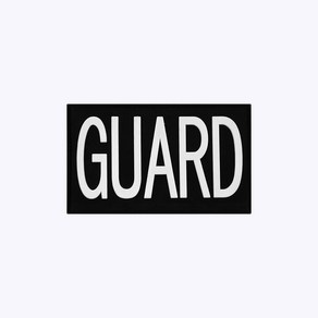 GUARD PVC 패치 PC008 - 오버로크 벨크로 마크 약장 와펜 자수 가드 안전 보안 경호